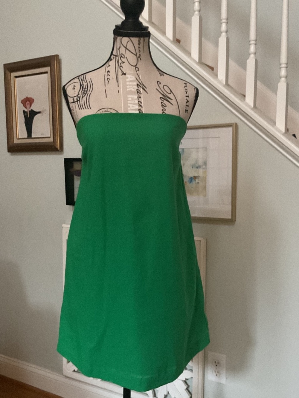 Double Zero Emerald Strapless Pocket Mini Dress M